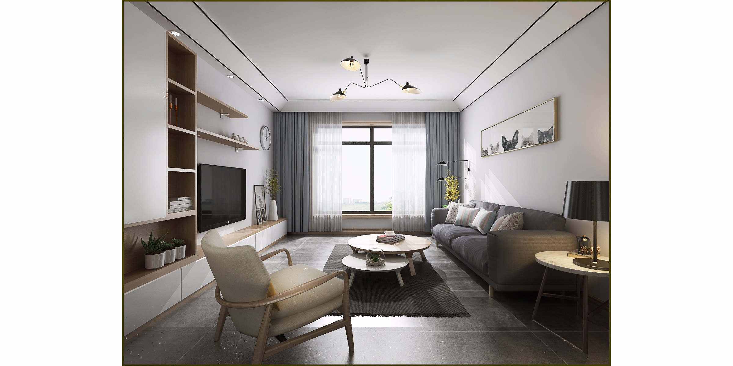 曹天佑学府130㎡轻奢loft